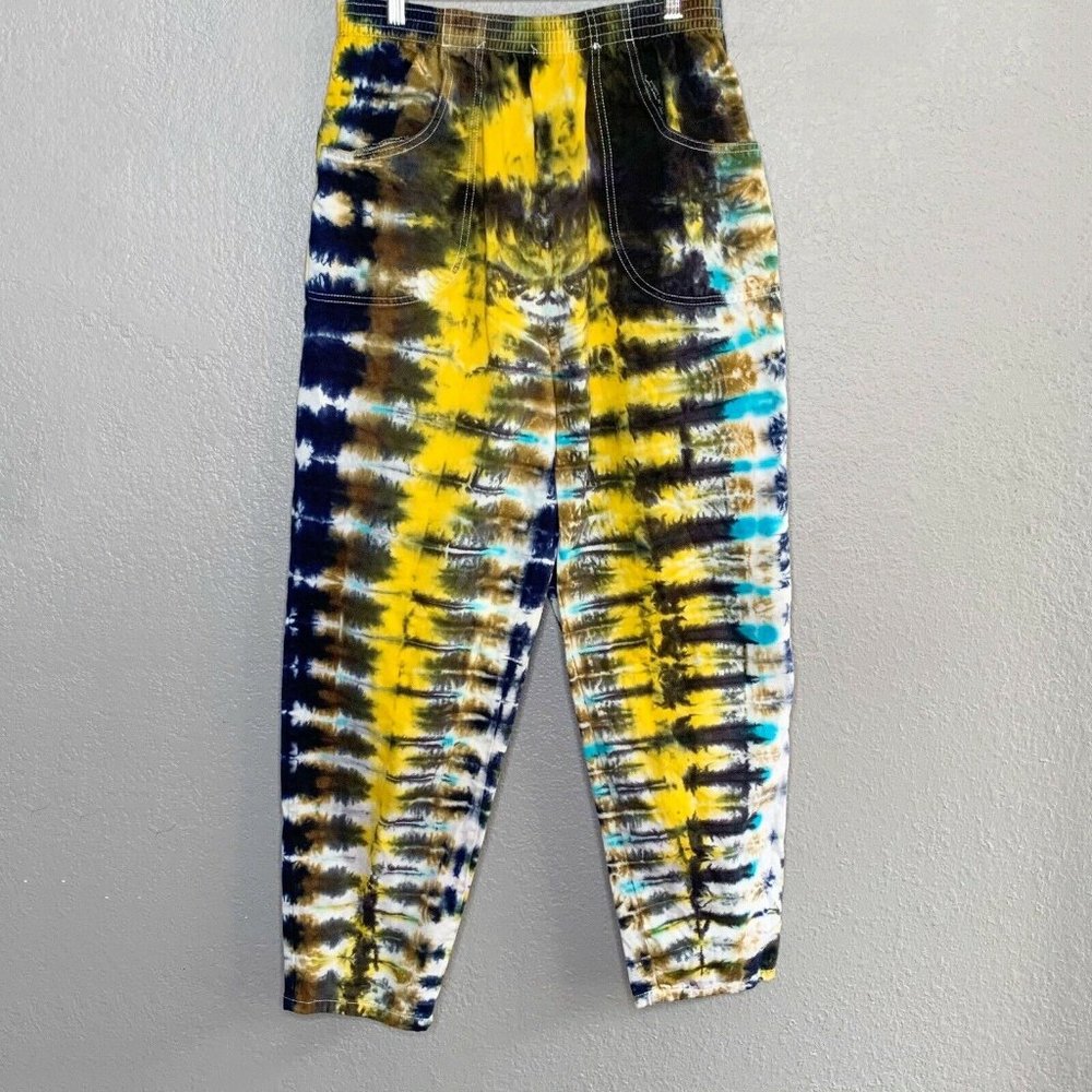 Tie Dye Pull on Pants Festival Hippie